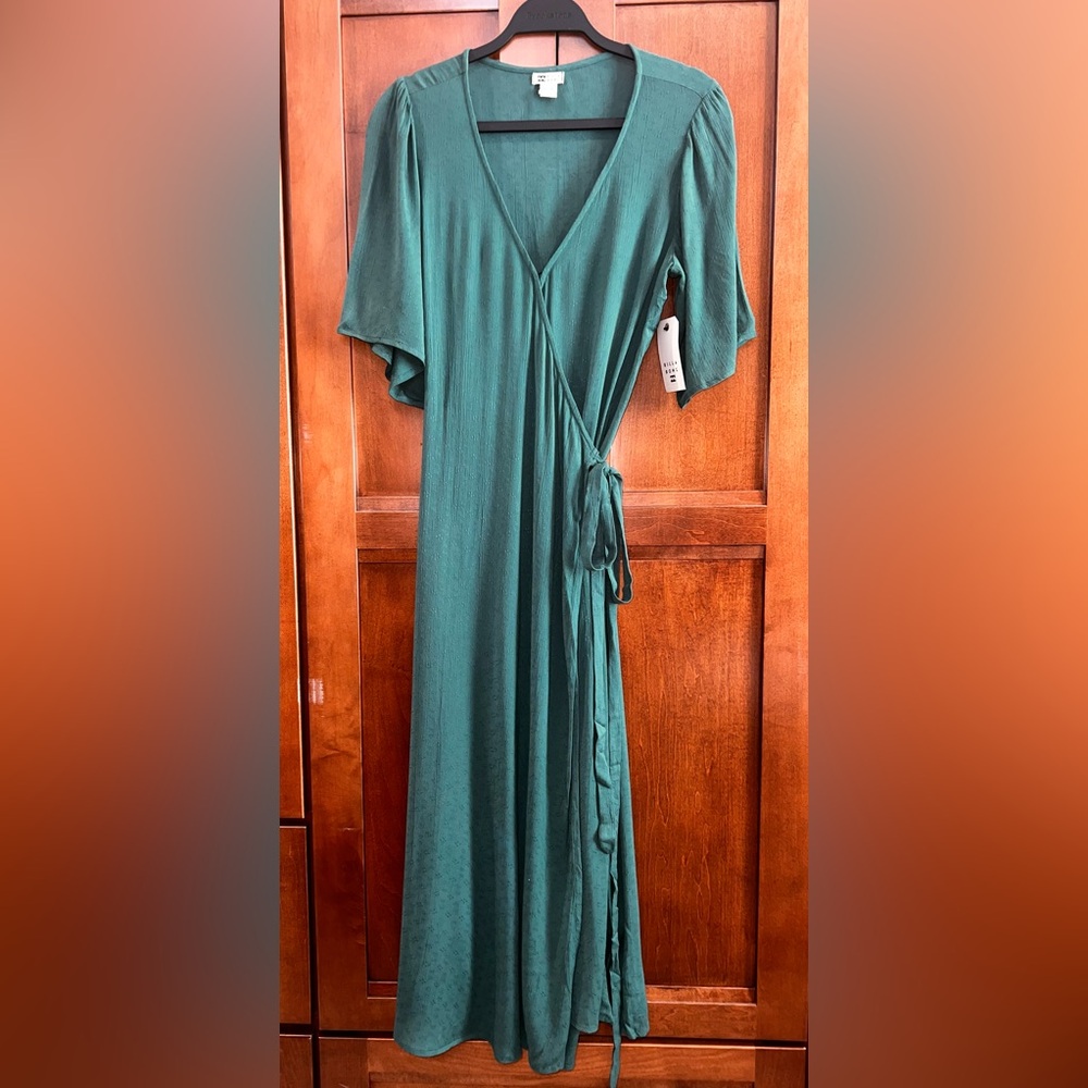 Billabong Wrap Dress in Green M/10